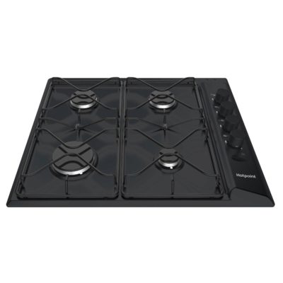 Hotpoint PAS642/H 60cm 4 Burner Gas Hob with FSD in Black Hotpoint PAS642/H 60cm 4 Burner Gas Hob with FSD in Black